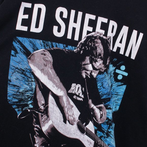 Ed Sheeran Shirt Mens XL Black Divide World Tour Tee - Picture 7 of 7